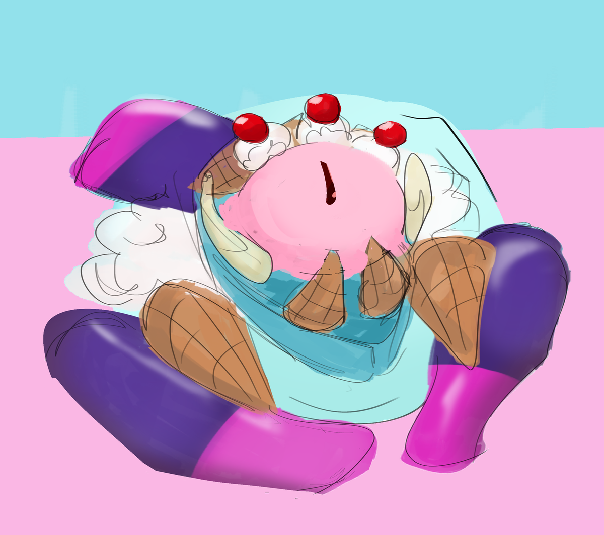 Vel'Koz, Eye of the Void di League of Legends, assemblato come un gelato