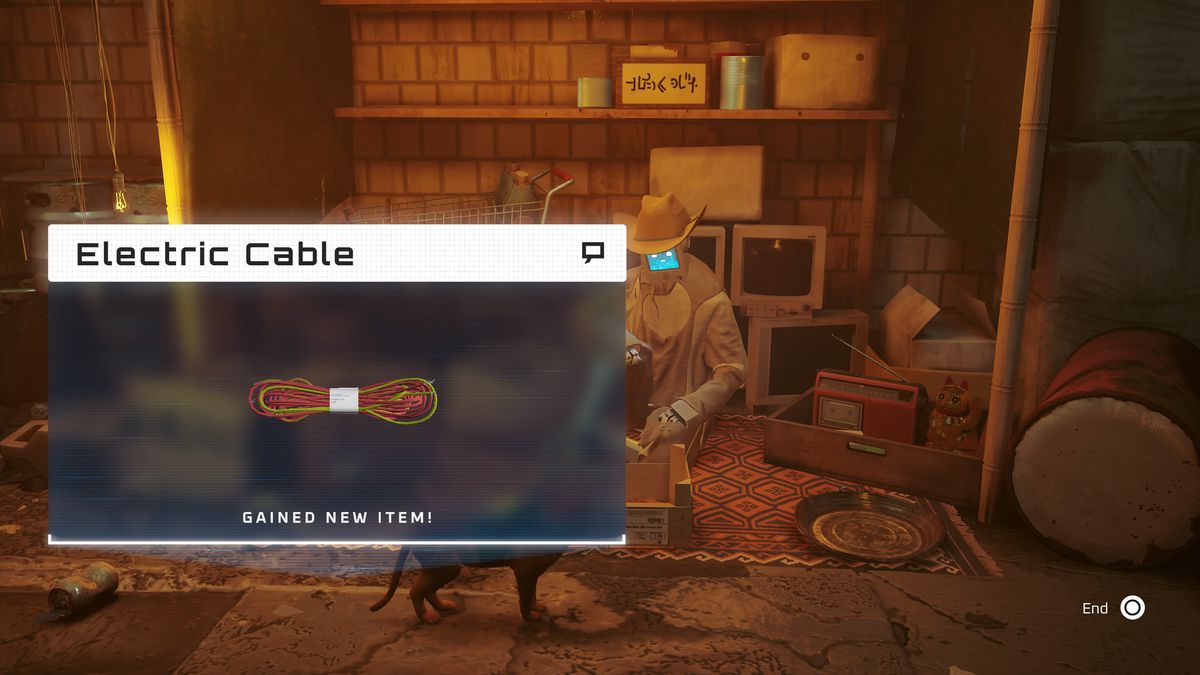 Un gatto scambia del detersivo per un cavo elettrico a Stray