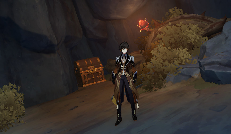 Zhongli si trova di fronte a uno scrigno prezioso