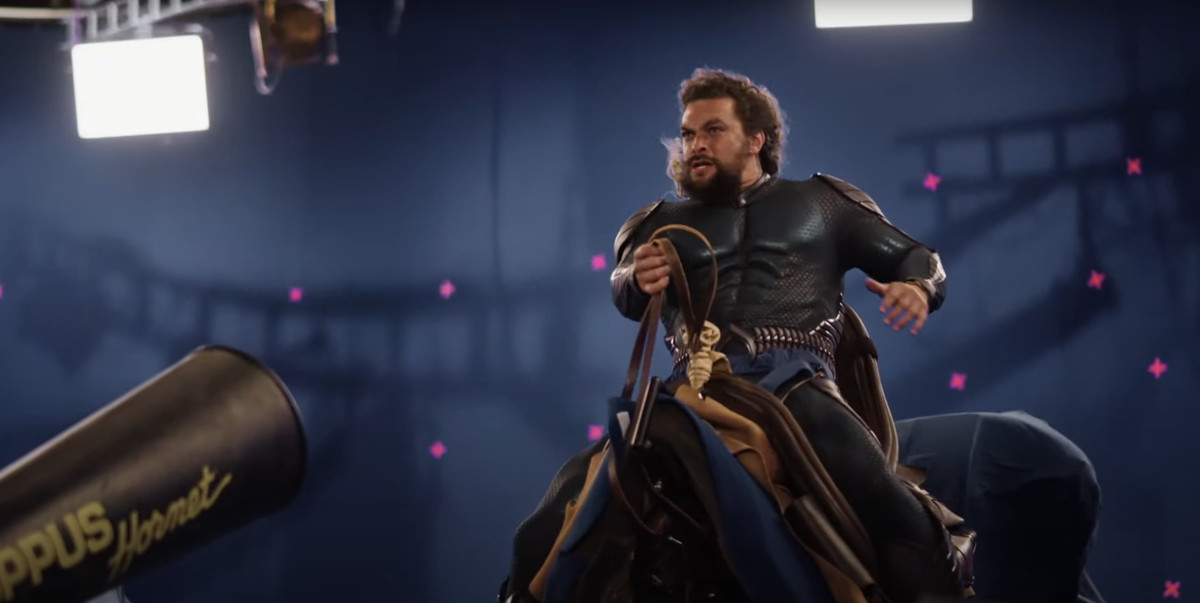 Jason Mamoa dietro le quinte di Aquaman 2