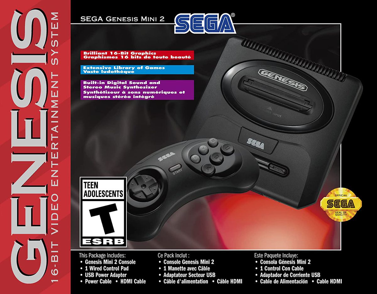 confezione del prodotto per Sega Genesis Mini 2