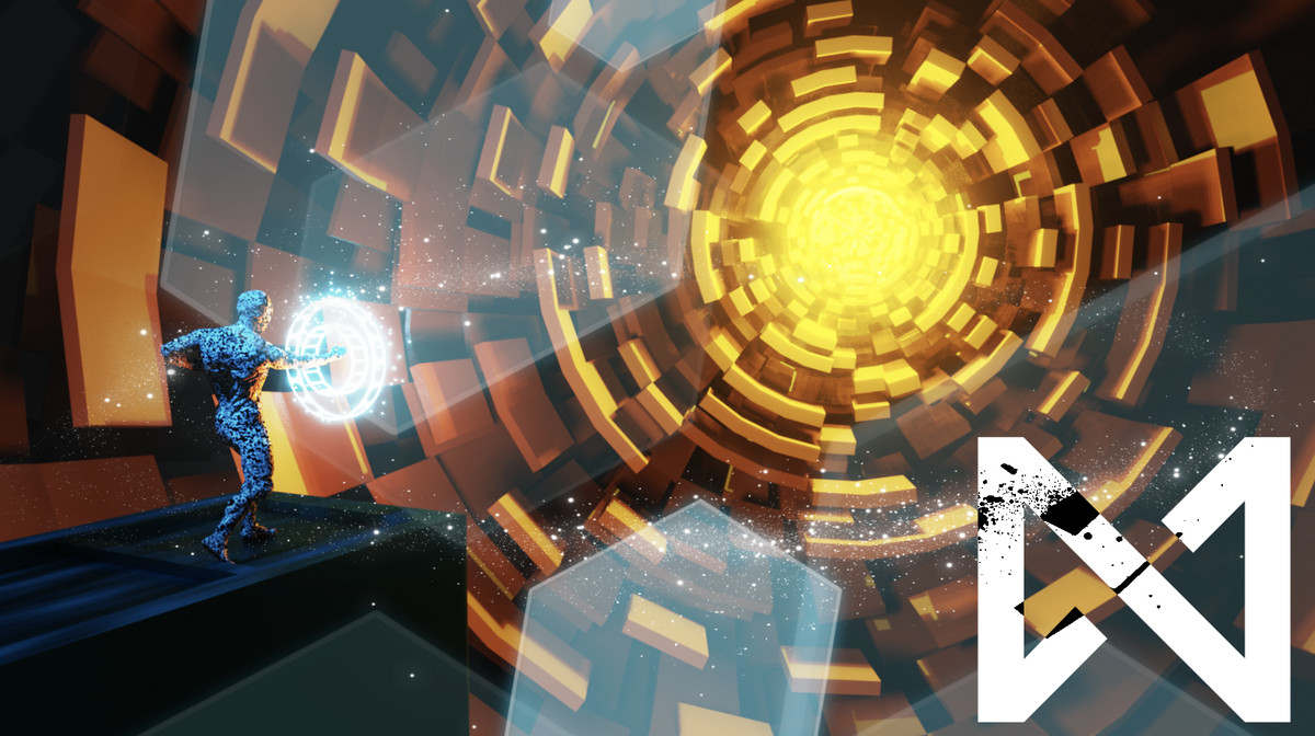 Un netrunner nel cyberspazio invia un pezzo di codice arrotolato nel cuore di un mainframe.