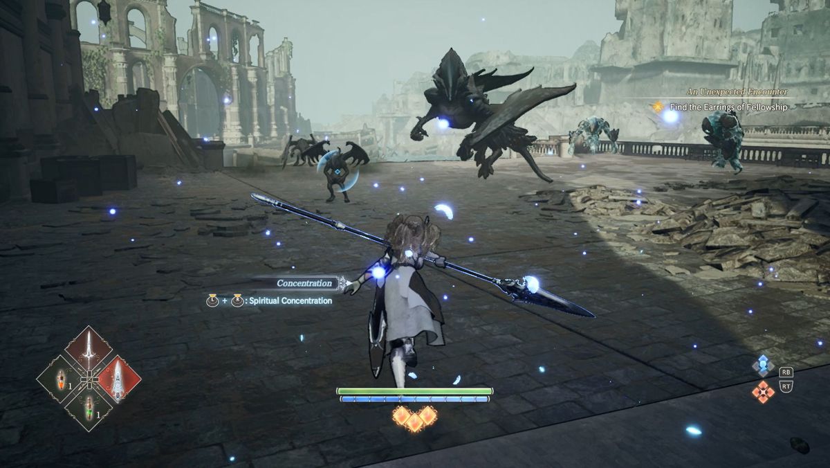 Combattimento in Valkyrie Elysium