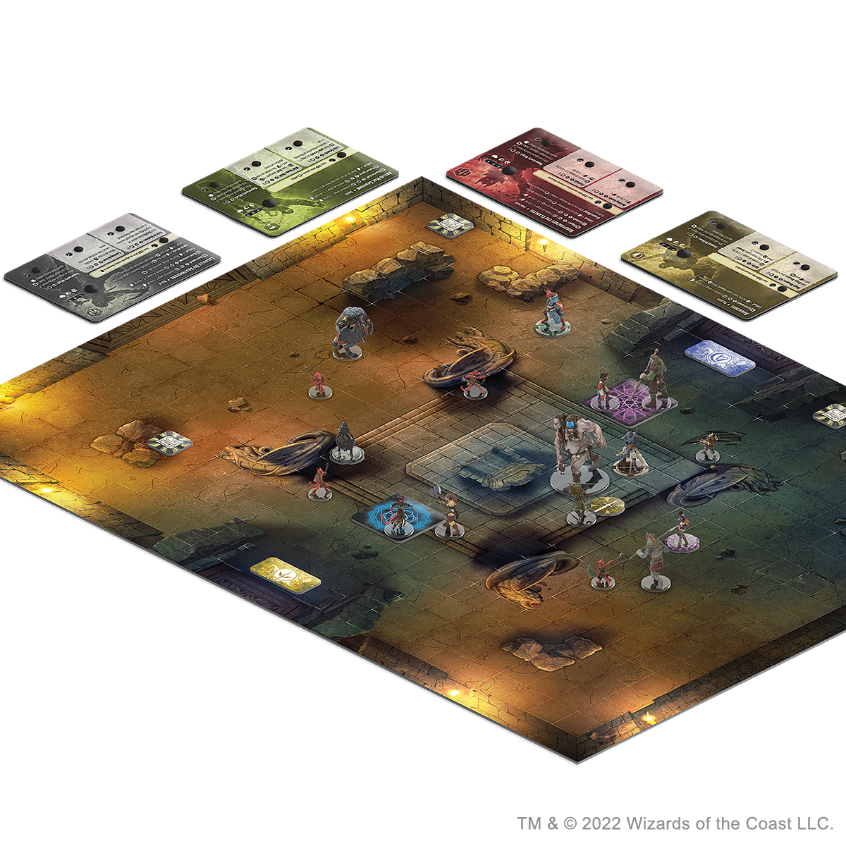 Un mockup di un gioco D&D: Onslaught in corso