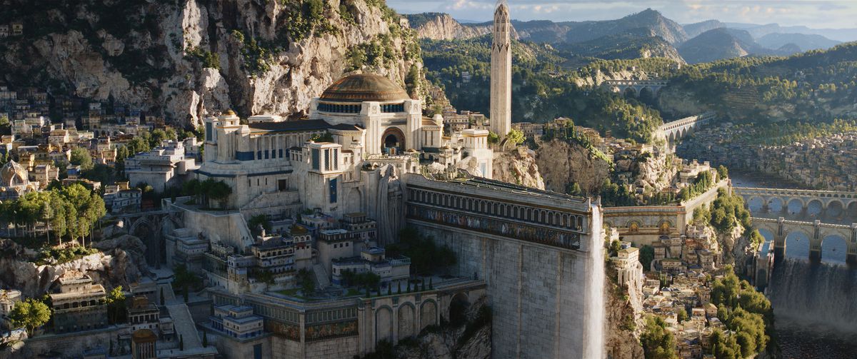 Uno scatto di una città in Rings of Power