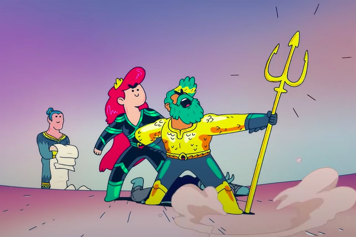 Aquaman e Mero in Aquaman: King of Atlantide