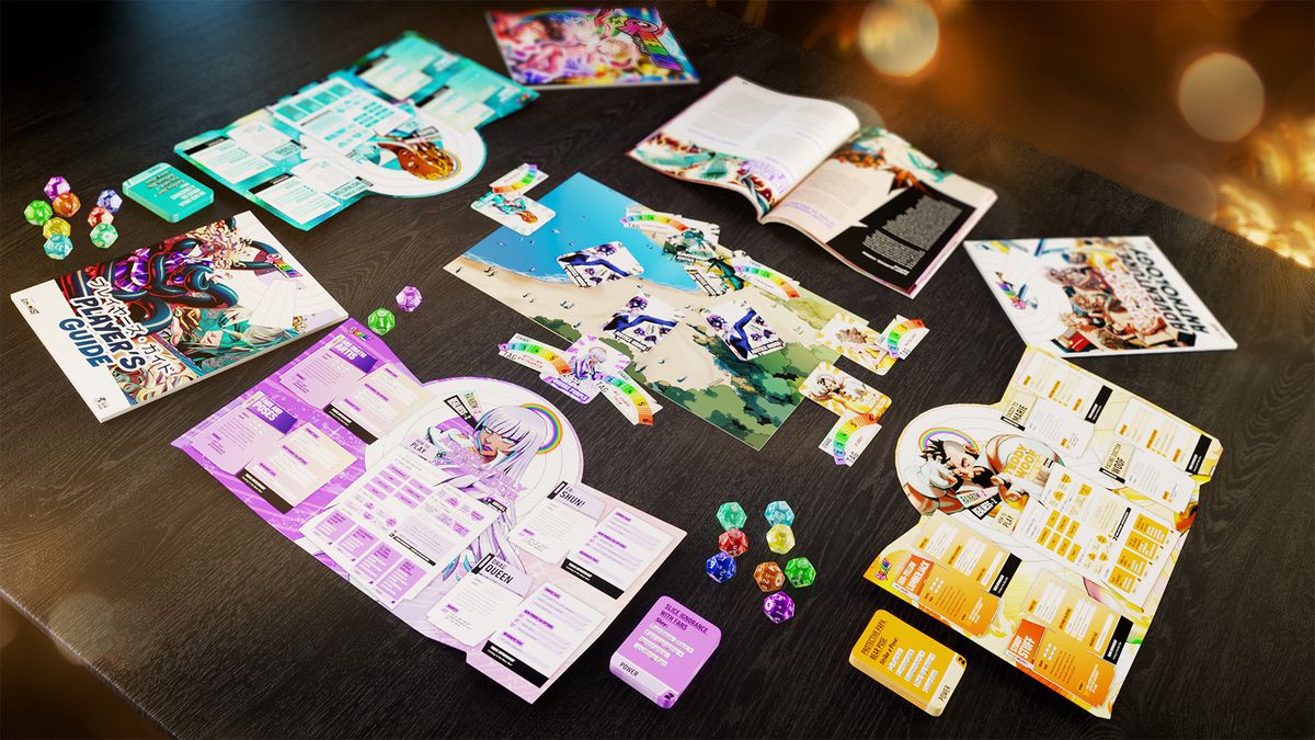 Una fotografia mostra un gioco di Queerz disposto su un tavolo