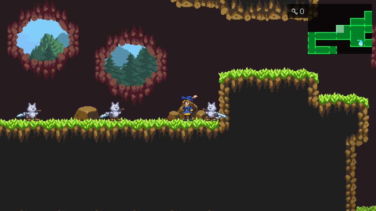 Il protagonista di Monster Sanctuary con diverse creature che lo circondano