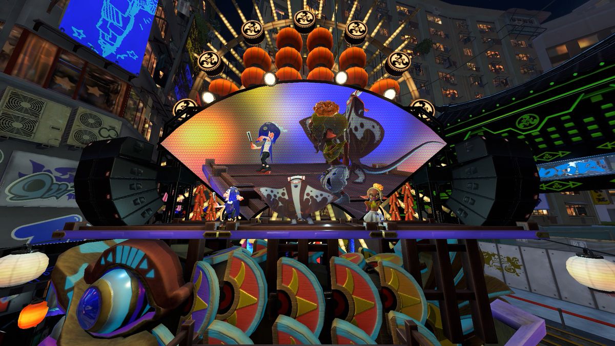 Deep Cut, gli idoli di Splatoon 3, si esibiscono per uno Splatfest in Splatoon 3