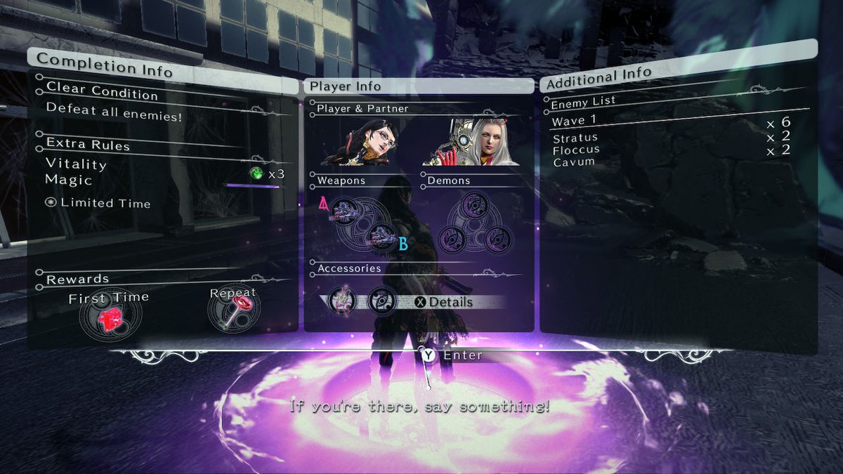 Bayonetta si trova vicino a un cuore di strega spezzato su una scogliera erbosa in Bayonetta 3.