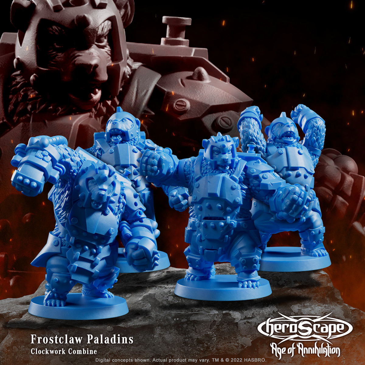 I Paladini Artiglio di Ghiaccio della Mietitrebbia Meccanica sono orsi in armatura.