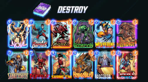 Immagine per un mazzo Marvel Snap chiamato