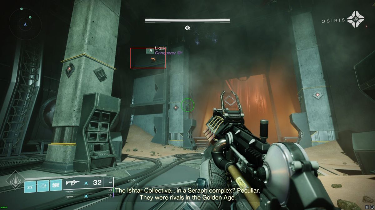 Un'immagine che mostra il primo collezionabile nel dungeon Spire of the Watcher.