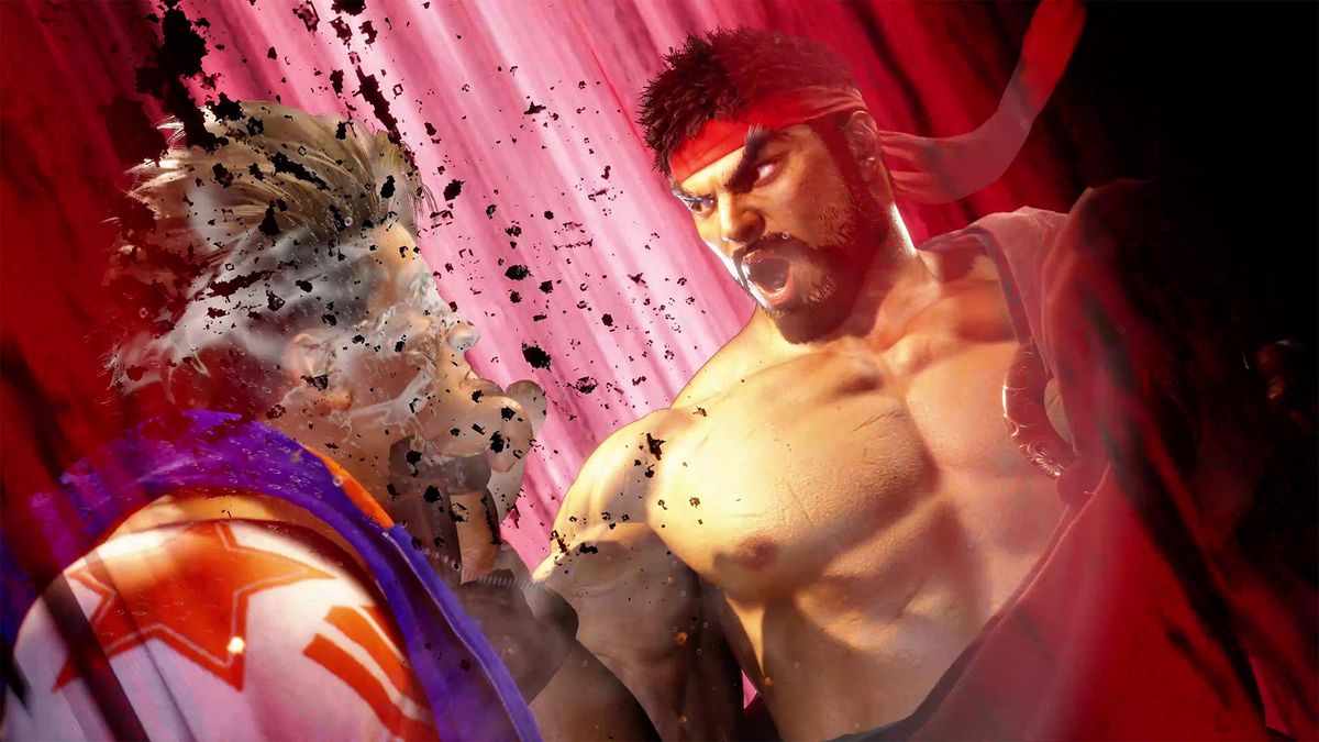 Ryu colpisce Luke in uno screenshot di Street Fighter 6
