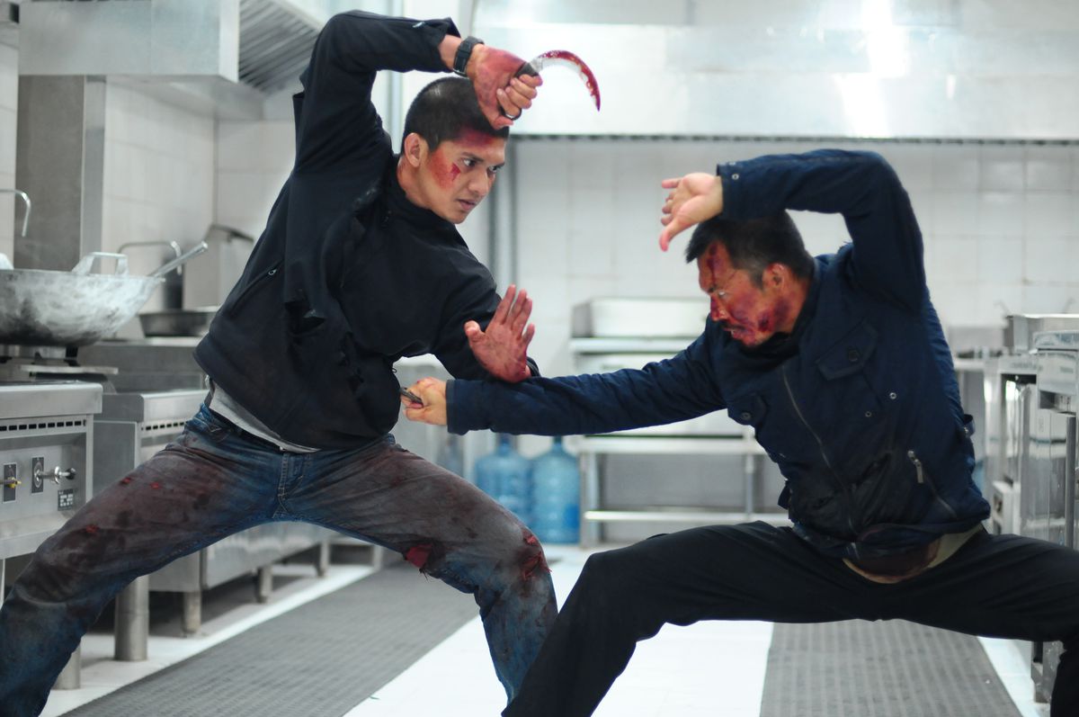 Yuda (Iko Uwais) e The Assassin si affrontano in The Raid 2.