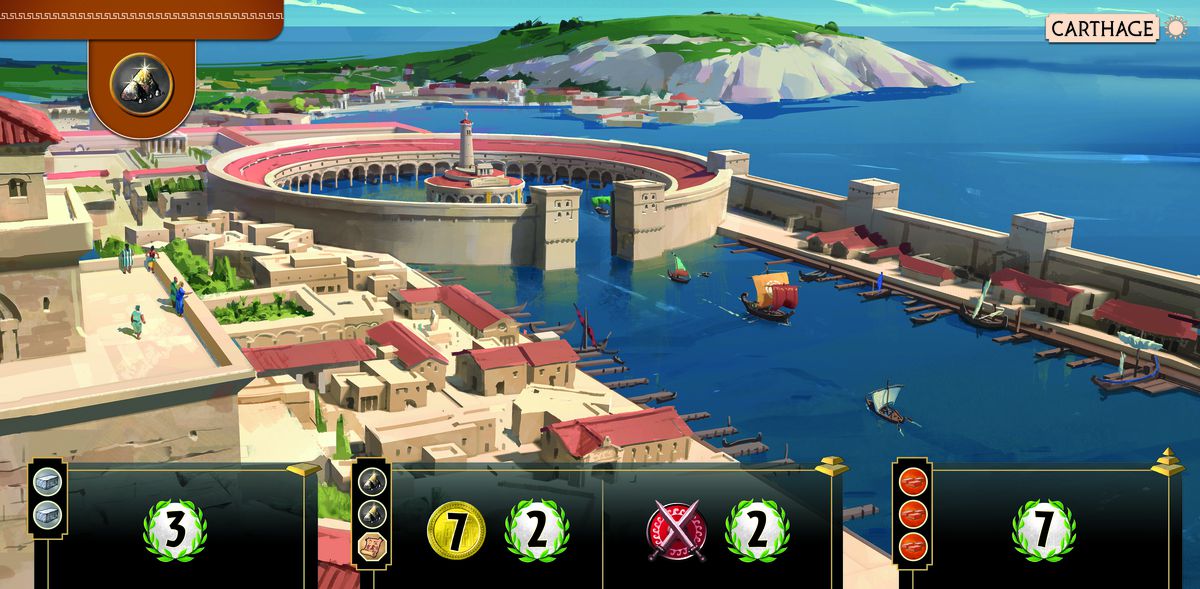Arte delle carte di Cartagine in 7 Wonders: Edifice