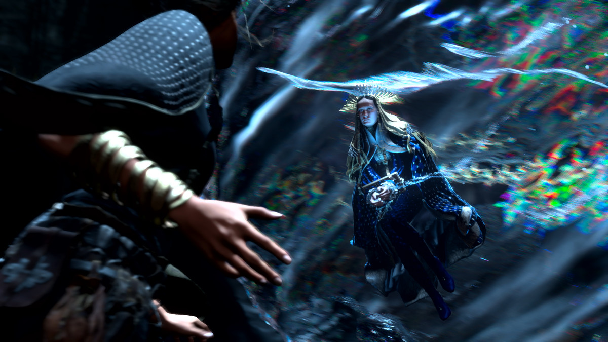 Frey incontra una delle Tanta, regine magiche in Forspoken