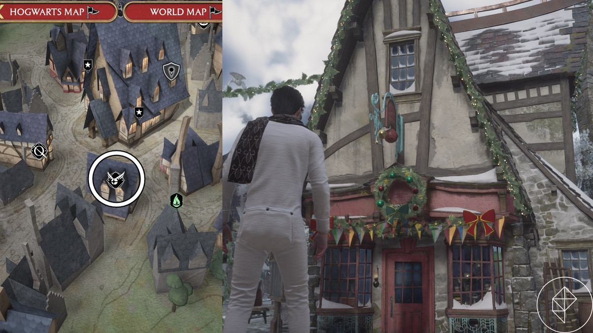 Spintwitches Sporting Needs posizione in Hogwarts Legacy