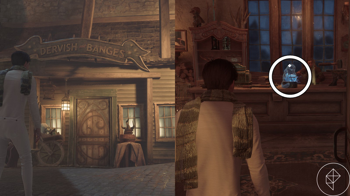 Statua di Demiguise a Dervish and Banges in Hogwarts Legacy