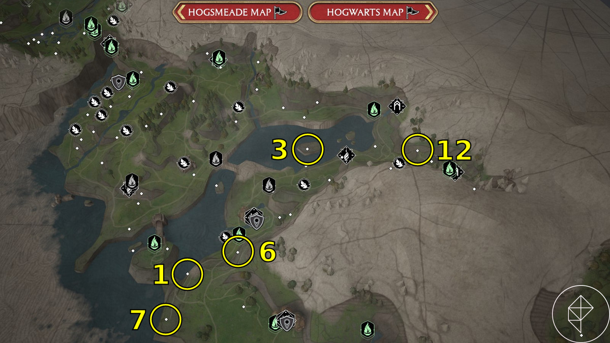 Marunweem Lake Dens in Hogwarts Legacy