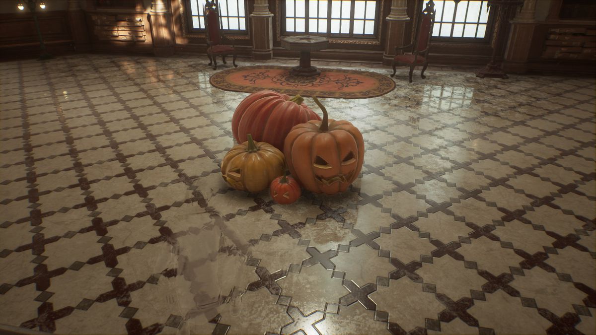 Decorazioni di Halloween in Hogwarts Legacy