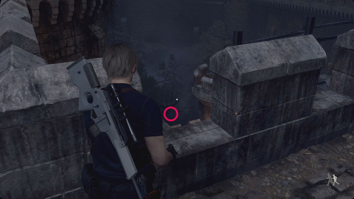 Resident Evil 4 remake Blue Medallion 6 di 6 posizione.