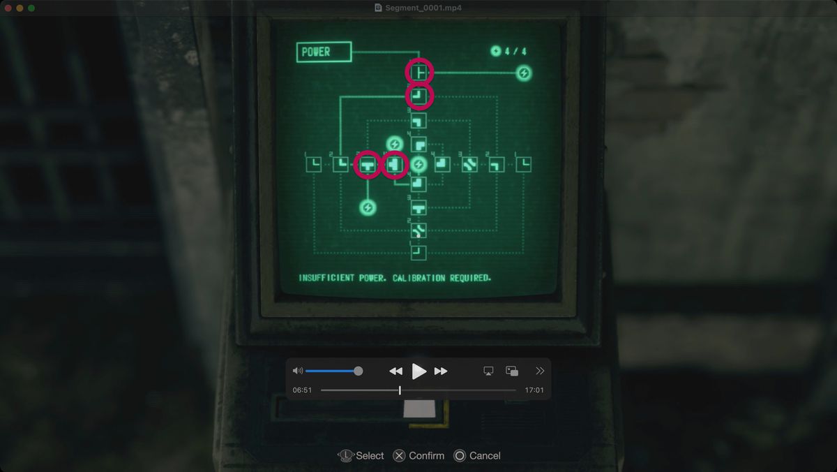 Resident Evil 4 remake Soluzione per il terminale di blocco elettronico per lo smaltimento dei rifiuti.