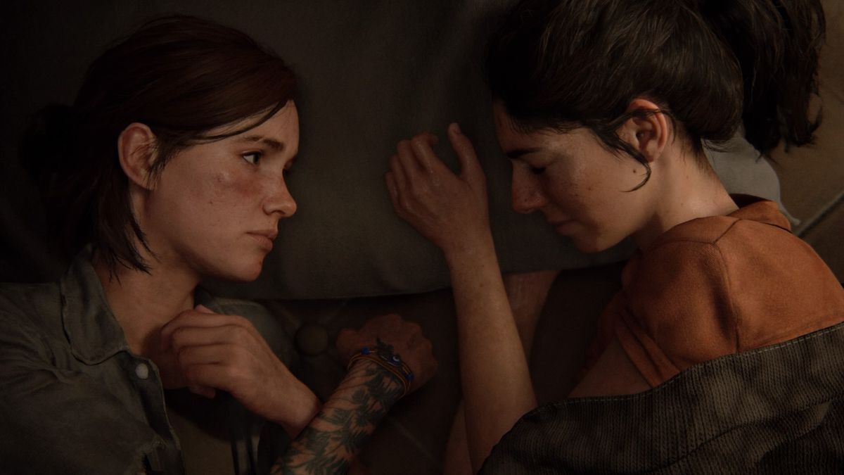 Due personaggi di The Last of Us Part 2 condividono un momento intimo