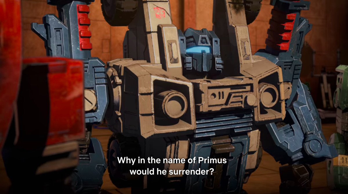 Riferimento di Primus in Transformers: War for Cybertron - Siege