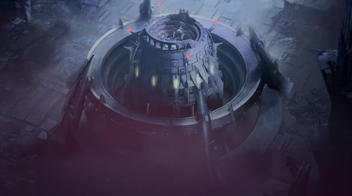 La fortezza di Decepticon in Transformers: War for Cybertron - Siege