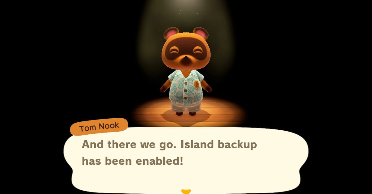 Animal Crossing New Horizons: come eseguire il backup della tua isola