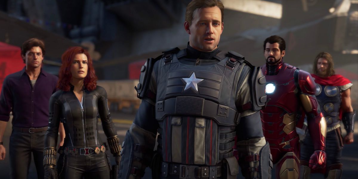 Il cast di supereroi in Marvel's Avengers include Iron Man e Captain America