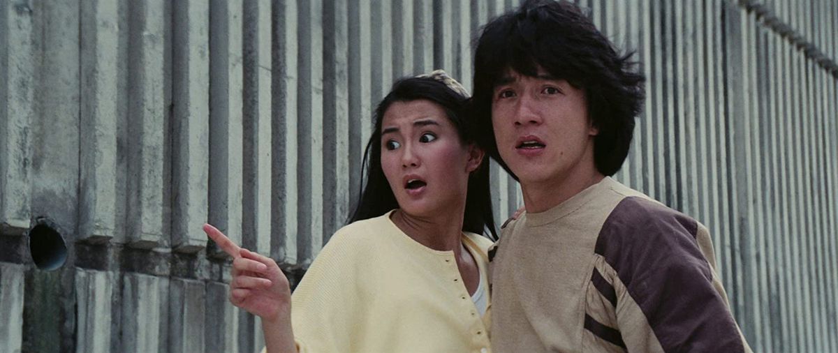 Jackie Chan in uno screencap di Police Story