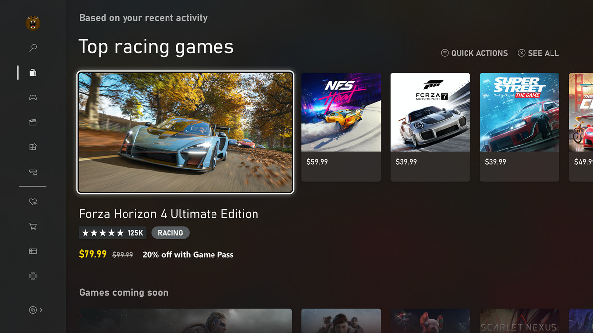 Microsoft Store di Xbox Series X