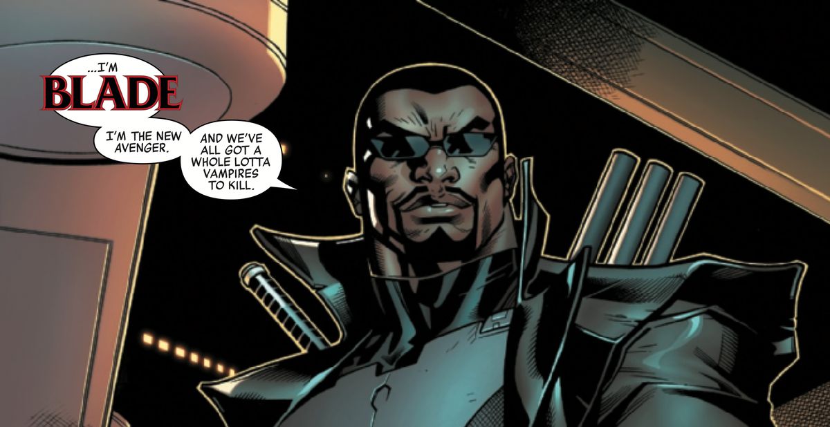 Blade in Avengers # 12, Marvel Comics (2019).