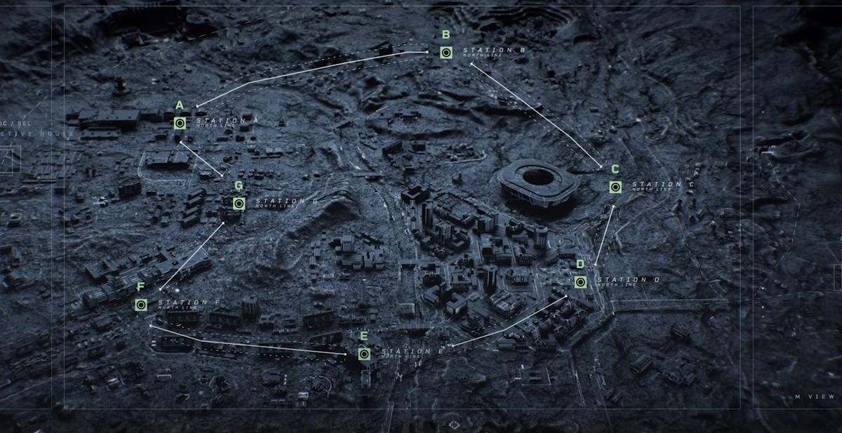 La mappa della metropolitana di Verdansk in Call of Duty: Warzone
