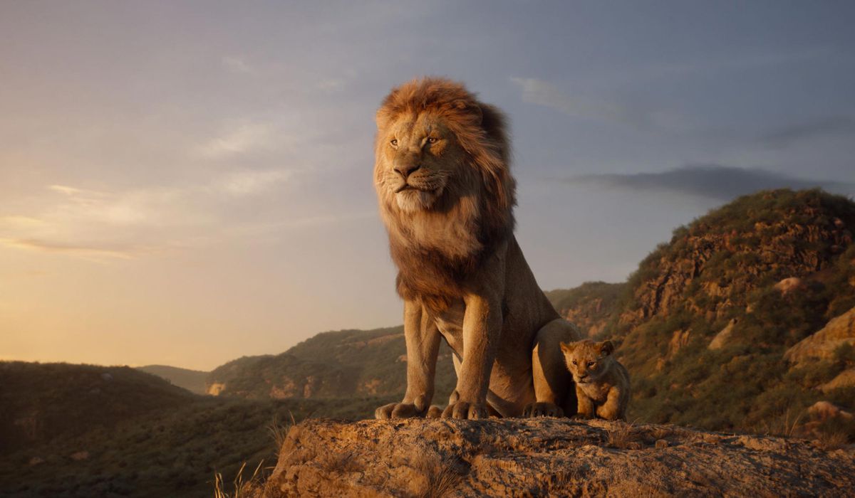 Mufasa e Simba ne Il re leone.