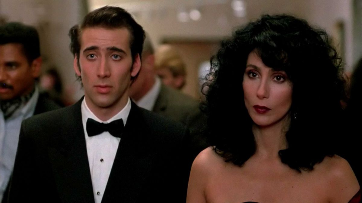 Cher e Nic Cage in Moonstruck all'opera