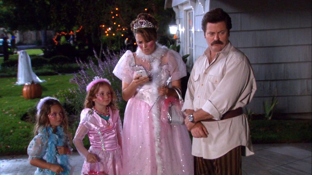 Ron, Tammy e i loro bambini si sono vestiti per Halloween
