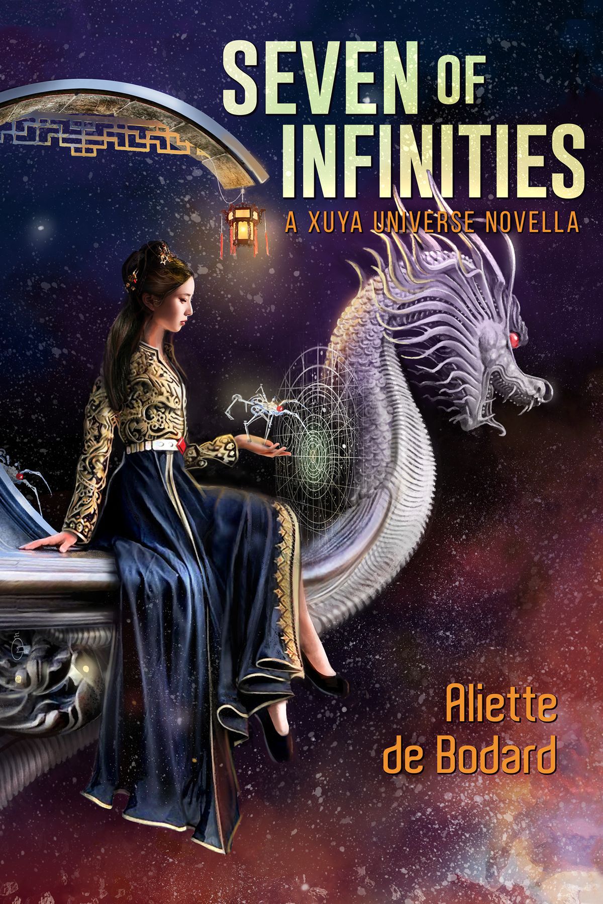 The cover of Seven of Infinities by Aliette de Bodard