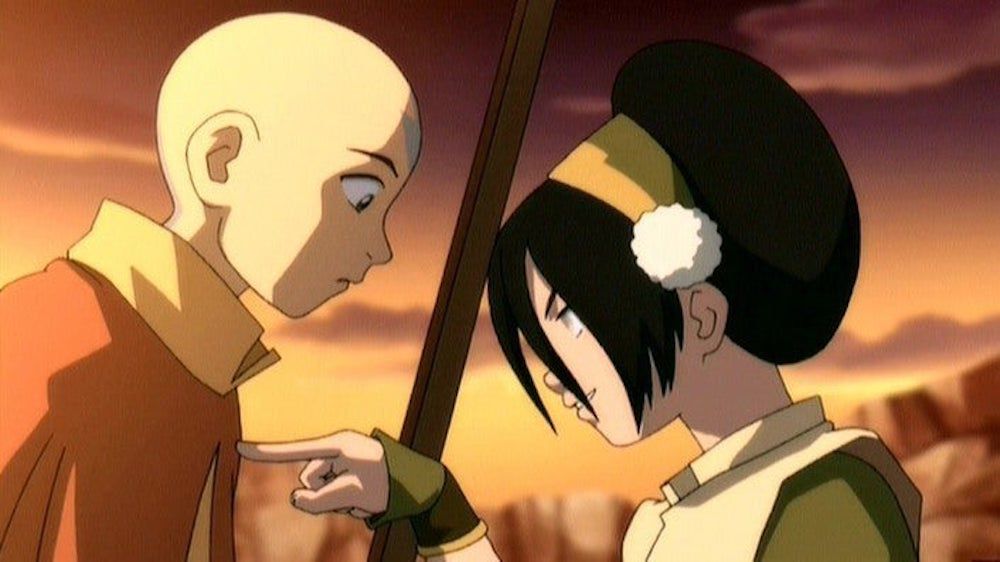 aang e toph in avatar, l'ultimo dominatore dell'aria
