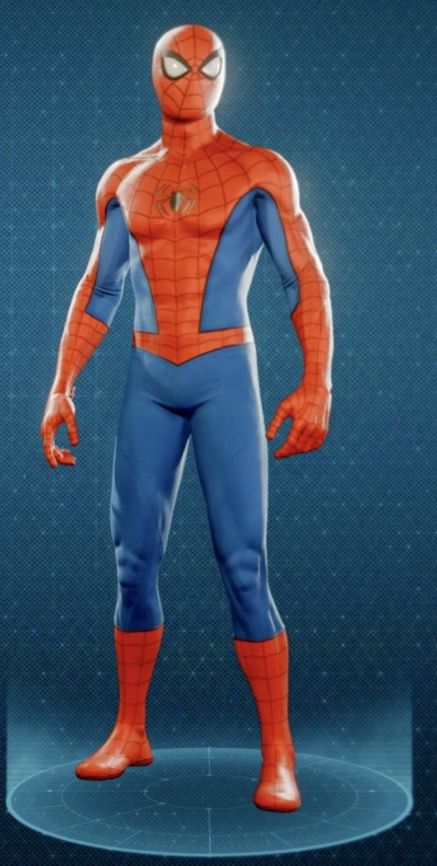 classic spider-man suit in spider-man ps4