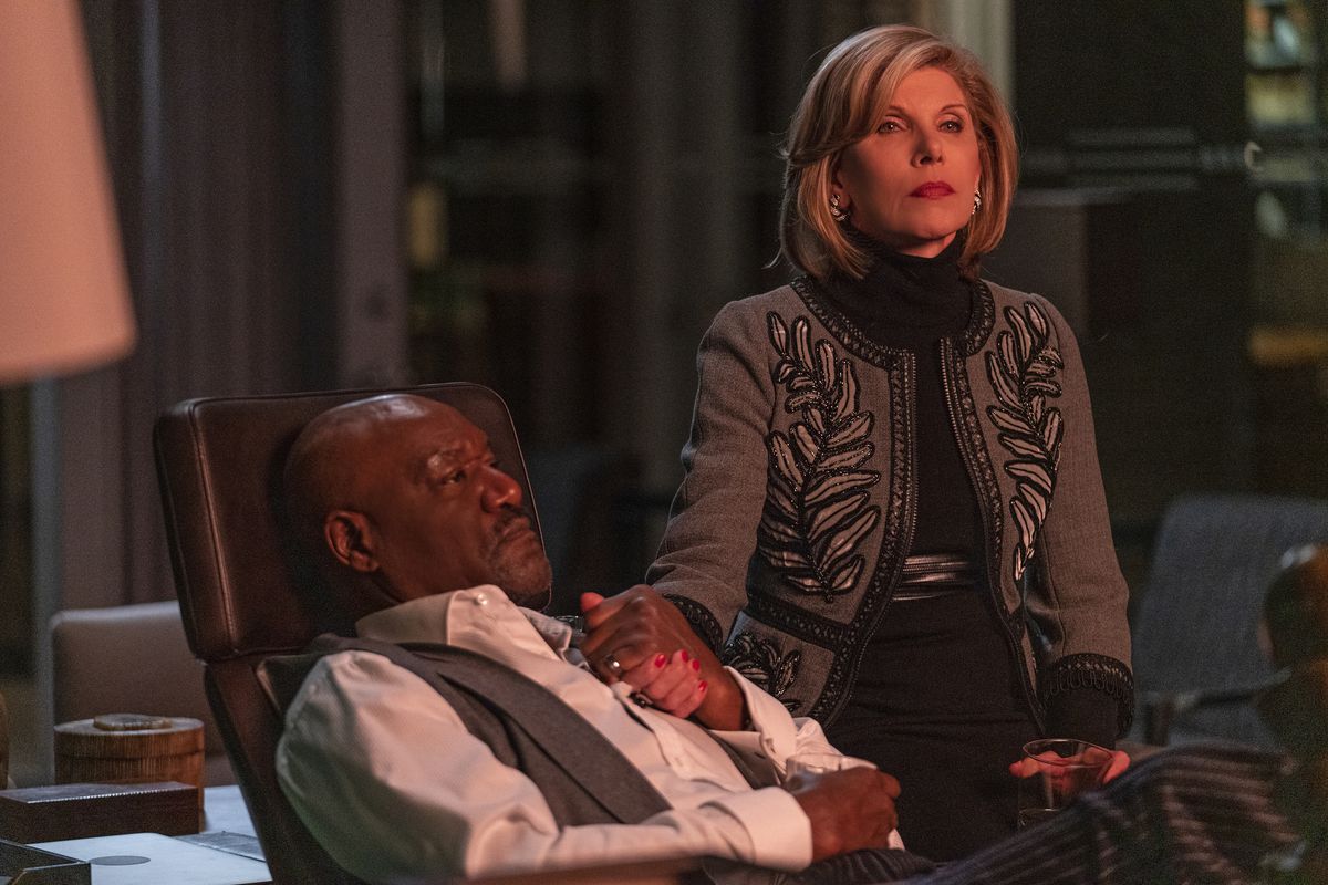Delroy Lindo and Christine Baranski in The Good Fight