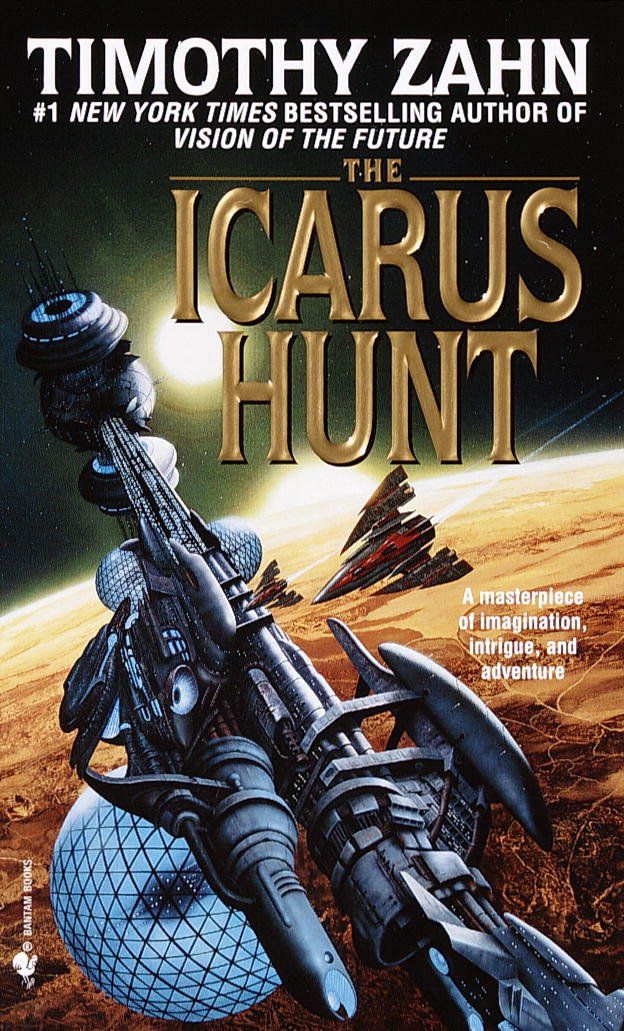 The Icarus Hunt di Timothy Zahn per la copertina del libro