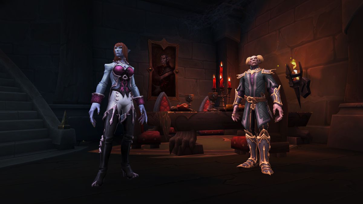 World of Warcraft: due personaggi Venthyr si trovano nella zona di Revendreth
