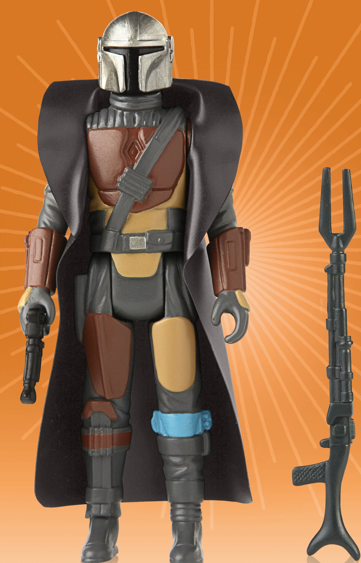 Star Wars’ “retro” Mandalorian figure with gun accessory