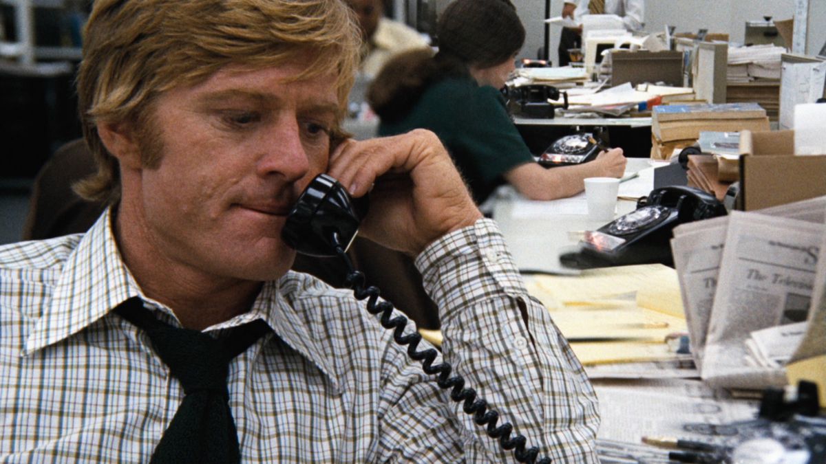 Tutti gli uomini del presidente: Robert Redford al telefono