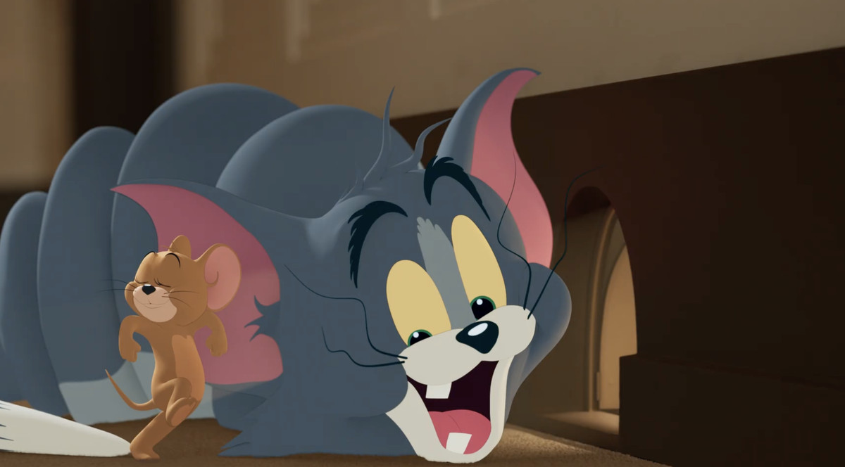 tom and jerry outside of tom’s mouse hole