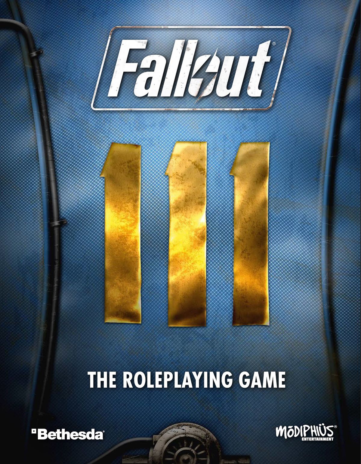 La copertina di Fallout: The Roleplaying Game mostra il retro di una tuta del Vault 111, la stessa volta di Fallout 4.