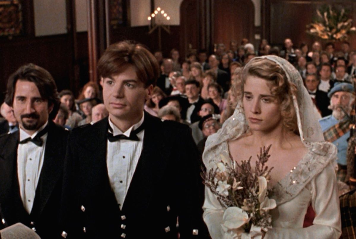 Mike Myers and Nancy Travis in So I Married An Axe Murderer
